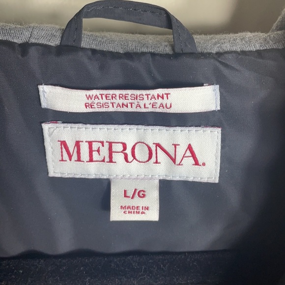 Target Merona Water Resistant Hooded Black Raincoat - Picture 5 of 6